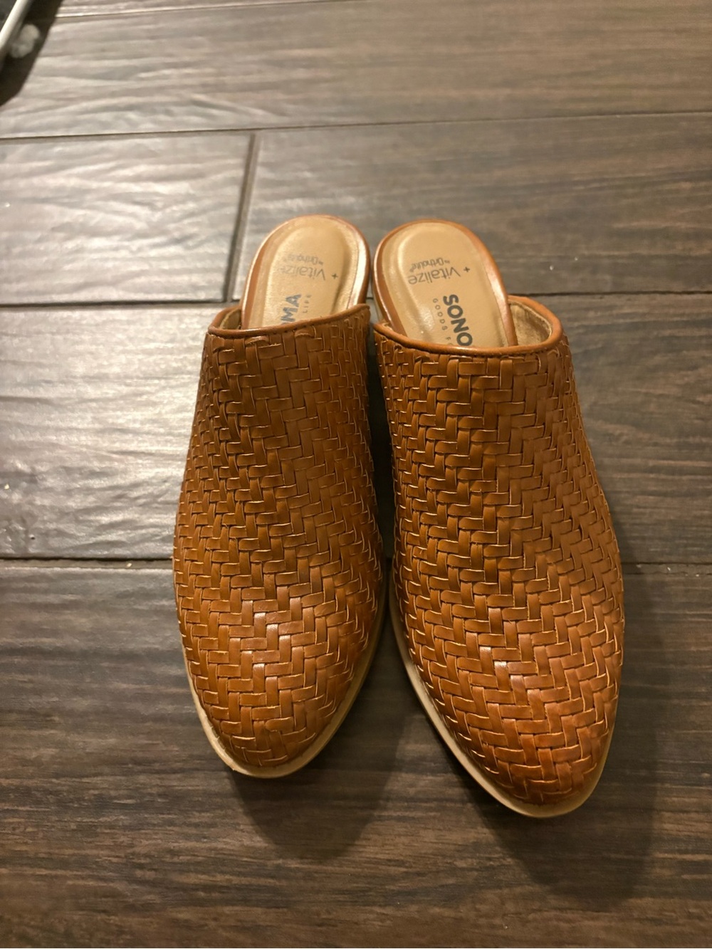 Sonoma Woven Slip-On Mule in Tan